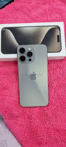 Apple iPhone 15 Pro max 256gb natural Titanium with Box tdra uae version- Good Condition
