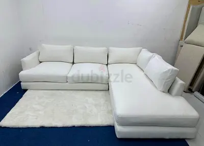 Selling west elm white color lshape sofa
