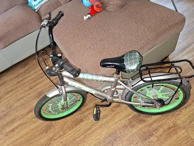 Child's 16-inch Bicycle with Carrier - Good Used Condition