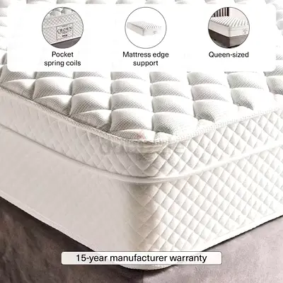 CROWN WORRY FREE MICRO POCKETED HIGH RESILENT WNISCO GEL BOX TOP QUEEN MATTRESS 32 CM 160X200