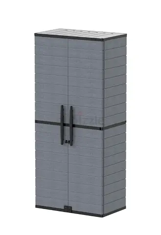 Cosmoplast Cedargrain Vertical Storage Tall Cabinet