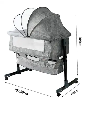 Baby Crib With mosquito net and storage pouch