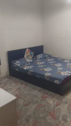 Wooden double bed frame with mattress - good condition