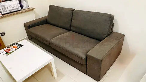 Comfortable Grey 2-Seater Sofa