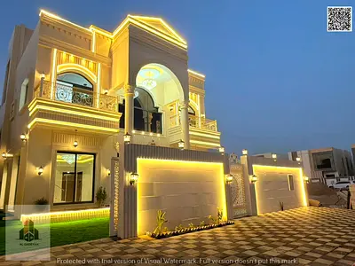 Luxury villa for sale in Ajman | 3 floors with sophisticated design and excellent finishes | Registration fees included | Prime location near all esse