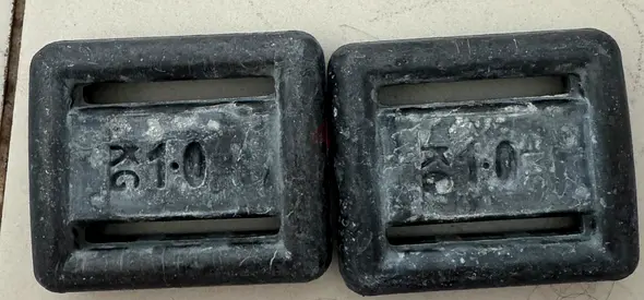 Dive weights 1+1kg fixed price