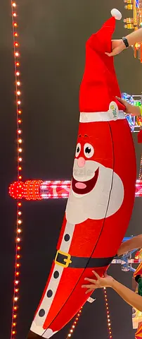Large Santa Banana Plush Toy from Global Village