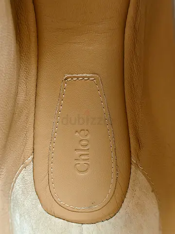 Chloé beige leather ballet flats - used