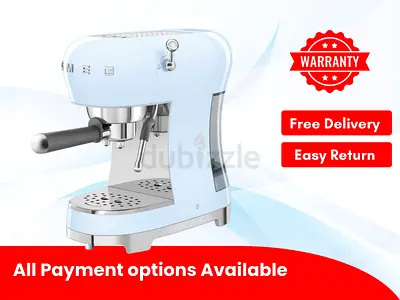 Smeg Espresso Coffee Machine | Manual Espresso Maker | Minor Used | Warranty | ECF02PBUK
