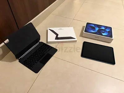 Blue Apple iPad Air with Magic Keyboard, Excellent Condition