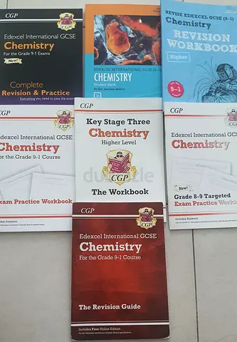 Bundle of CGP & Edexcel International GCSE Chemistry Revision Books and Workbooks