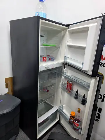 Hitachi Stainless Steel Double-Door Refrigerator - Good Working Condition