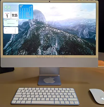 Apple iMac (24-inch, M4 chip with 10-core CPU and 10-core GPU, 16GB Unified Memory, 256GB, Blue