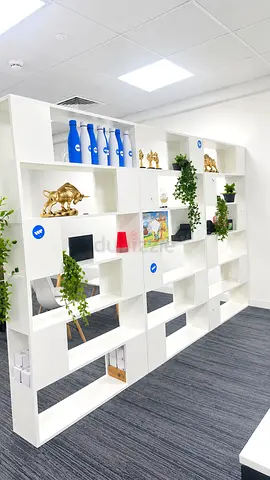 Bookcase/Divider White 100 x 24 x 188 cm