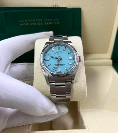 Rolex Oyster Perpetual Tiffany dial 41mm 1:1 Clone With Box and Card
