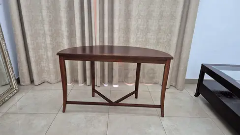 Solid Wood Console Table - Dark Brown, Good Condition