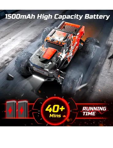 1:12 RC Off-Road Monster Truck with Oil-Filled Shocks - Ready to Run