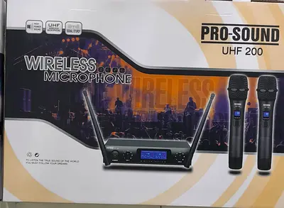 Pro-Sound UHF 200 professional wireless microphone set 2 in 1 - Brand new