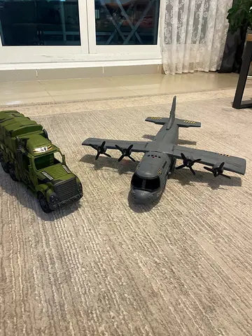 Toy Military Transport Plane and Army Truck Set(negotiable)