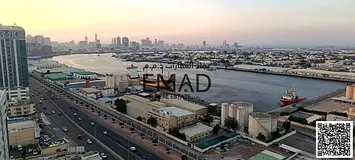 Ajman Pearl Towers | 2 Bed Hall | Covered Parking | Sea View | Closed Kitchen
