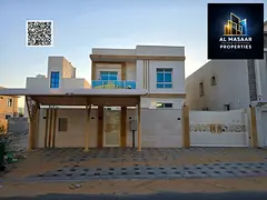 Villa for sale in Al Zahia, Ajman—includes electricity and air conditioning. Features 3 master bed