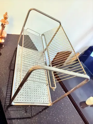 Stainless Steel Two-Tier Dish Drying Rack - Foldable