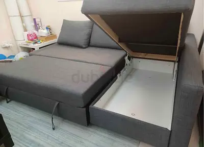 L shape sofa bed with storage