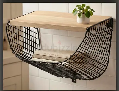 Wall Shelf Metal Wire Mesh Shelving Organizer