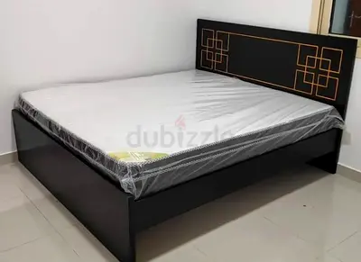 King size black colour MDF wood strong quality bed mattress