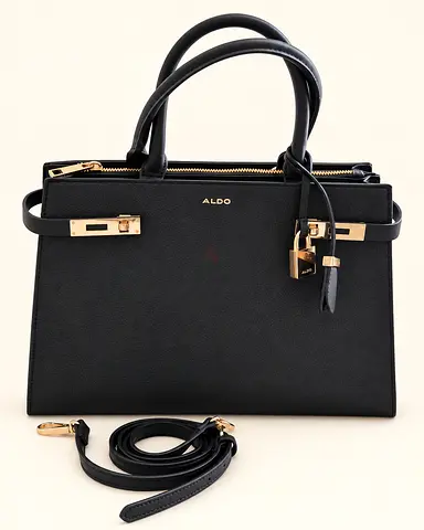 Aldo MINELA Metal Accent Zip Satchel Bag