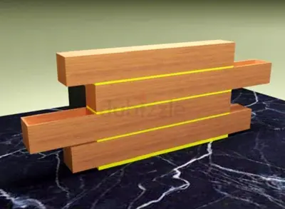 Modern Wooden Reception Desk Counter Custom Made
