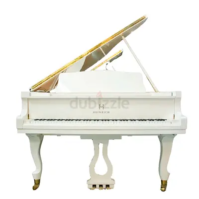 HEINRICH HGP-152W Grand Piano Curly legs - White high polished / Brand new
