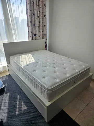 IKEA MALM Small Double + Premium Englander Plush Mattress