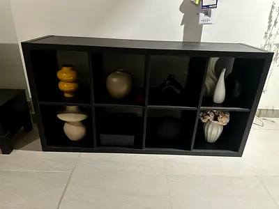 IKEA KALLAX Shelving Unit 77×147 cm – Black-Brown – Very Good Condition