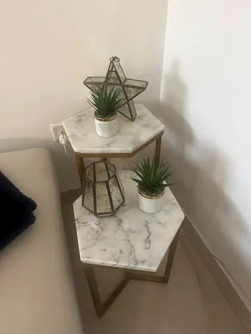 3 marble to nested tables- in excellent conditions