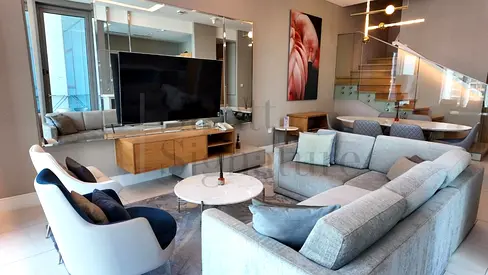 Luxury 2BR Corner Duplex + Maid’s Room | Fully Furnished | Full Burj Khalifa View