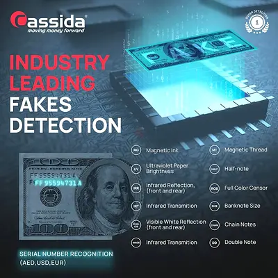 Cassida Xpecto Money Counter Machine - USA Brand (Multi-Currency)