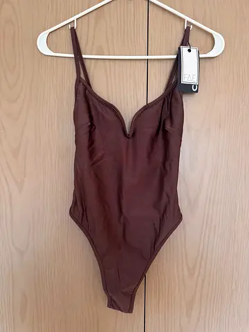 Fae brown one-piece swimsuit - size XS