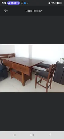 Dining table + 4 chairs and a bench