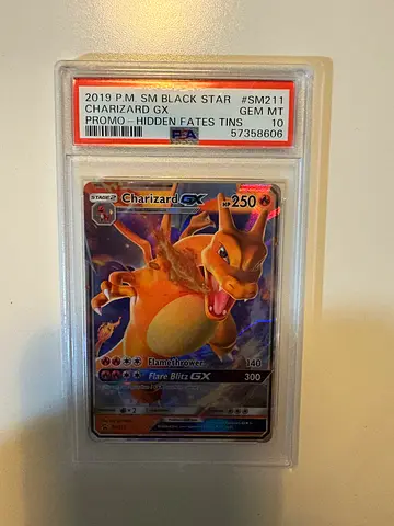 2019 Charizard-GX Hidden Fates PSA 10 Graded Pokémon Card (Mint)