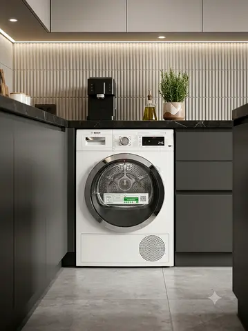 Bosch Series 8 9kg Wi-Fi Dryer – Home Connect, Self-Cleaning Condenser
