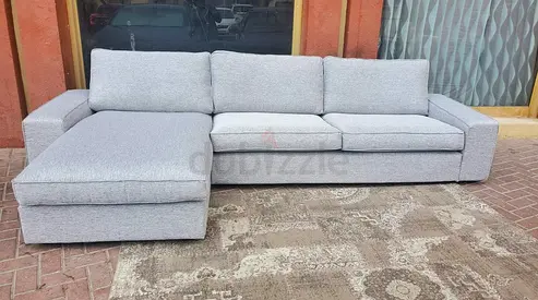 Same like new Condition Ikea Kivik L Shape Sofa light gray