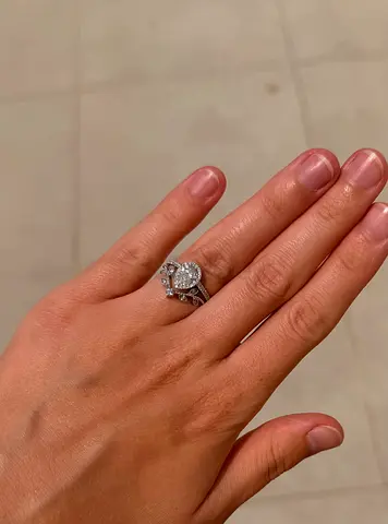 2 Rings 18K Gold and Lab Diamonds