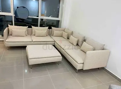 IKEA Soderhamn Corner Sofa Beige Sofa Without footstool