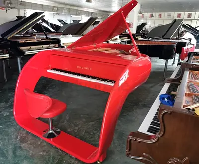 Red Ferrari Car Shaped Grand Piano | Luxury Piano for Sale UAE