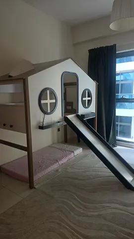 House-shaped Kids Bed Frame / Playhouse Bed - Wooden, Single