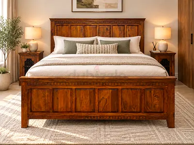 Marina Home Solid Wood Super King Bed Set