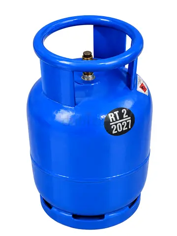 Blue LPG Gas Cylinder - Small Portable Propane Bottle