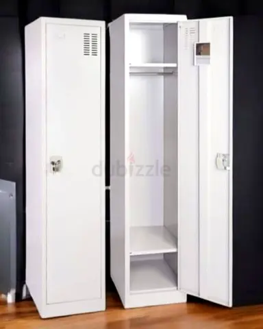 Metal Single Door Staff Lockers with Hanging Rail