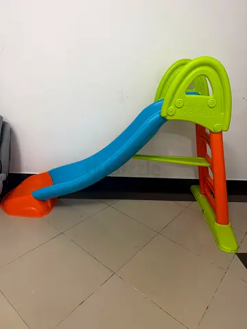 Small Plastic Toddler Slide - Indoor/Outdoor, Bright Colors
